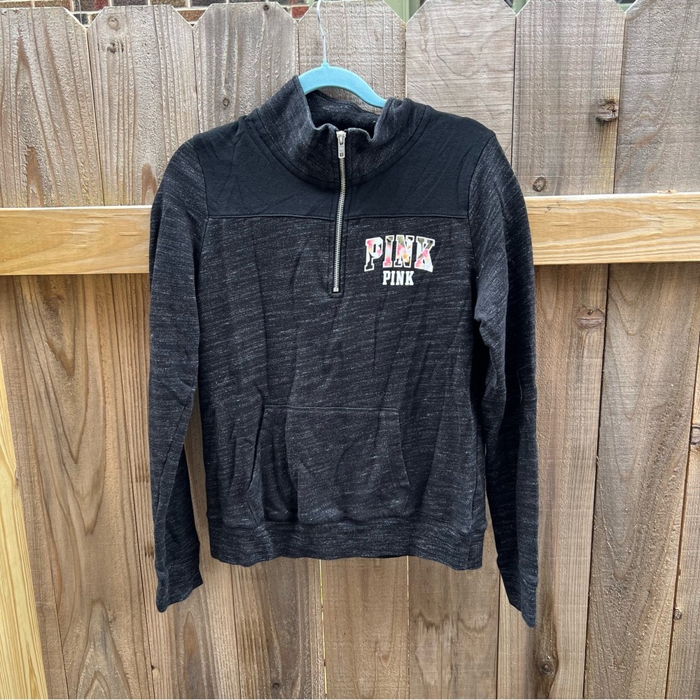 Victoria’s Secret PINK Quarter-Zip Pullover - Size Medium